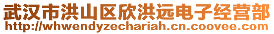 武漢市洪山區欣洪遠電子經營部