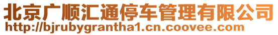 北京廣順匯通停車管理有限公司