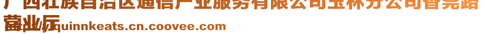 廣西壯族自治區(qū)通信產(chǎn)業(yè)服務(wù)有限公司玉林分公司香莞路
營業(yè)廳