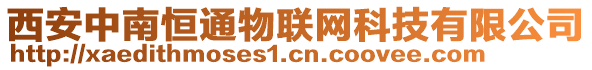 西安中南恒通物聯(lián)網(wǎng)科技有限公司