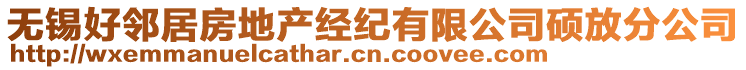 無錫好鄰居房地產(chǎn)經(jīng)紀(jì)有限公司碩放分公司