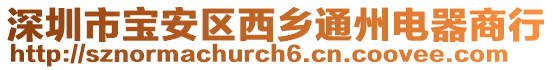 深圳市寶安區西鄉通州電器商行
