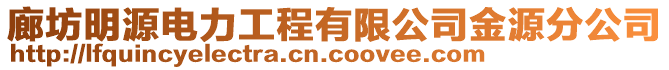 廊坊明源電力工程有限公司金源分公司