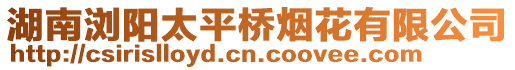 湖南瀏陽太平橋煙花有限公司