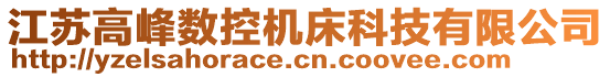 江蘇高峰數(shù)控機(jī)床科技有限公司