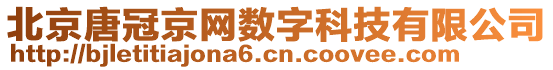 北京唐冠京網(wǎng)數(shù)字科技有限公司