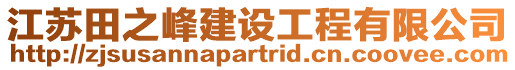 江蘇田之峰建設(shè)工程有限公司