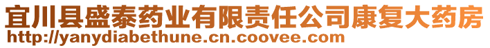 宜川縣盛泰藥業(yè)有限責(zé)任公司康復(fù)大藥房