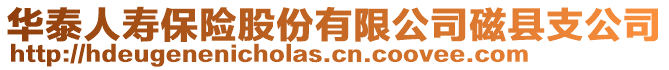 華泰人壽保險股份有限公司磁縣支公司