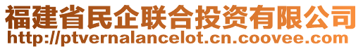 福建省民企聯(lián)合投資有限公司