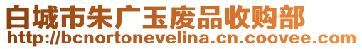 白城市朱廣玉廢品收購部