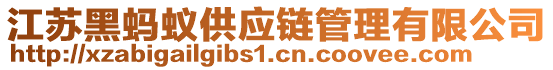 江蘇黑螞蟻供應鏈管理有限公司