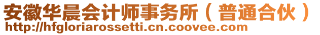 安徽華晨會(huì)計(jì)師事務(wù)所（普通合伙）