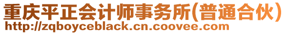 重慶平正會計師事務所(普通合伙)