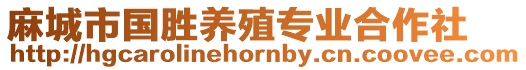 麻城市國勝養(yǎng)殖專業(yè)合作社