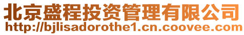 北京盛程投資管理有限公司