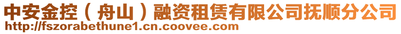 中安金控(舟山)融資租賃有限公司撫順分公司