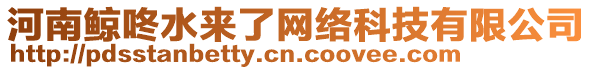 河南鯨咚水來(lái)了網(wǎng)絡(luò)科技有限公司