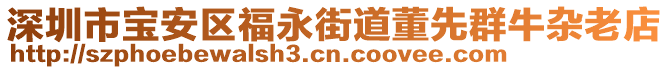 深圳市寶安區(qū)福永街道董先群牛雜老店