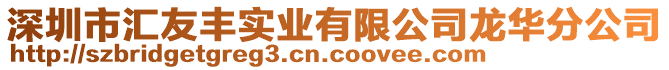 深圳市匯友豐實(shí)業(yè)有限公司龍華分公司