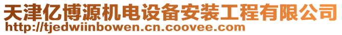 天津億博源機(jī)電設(shè)備安裝工程有限公司