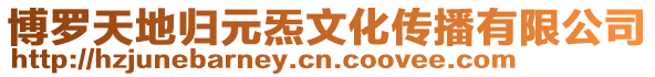 博羅天地歸元炁文化傳播有限公司