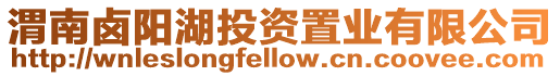 渭南鹵陽(yáng)湖投資置業(yè)有限公司
