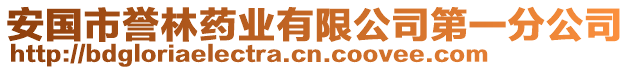 安國市譽(yù)林藥業(yè)有限公司第一分公司