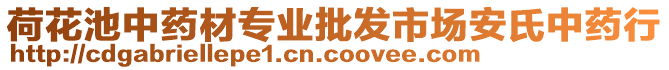 荷花池中藥材專業(yè)批發(fā)市場安氏中藥行