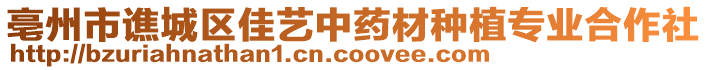 亳州市譙城區(qū)佳藝中藥材種植專業(yè)合作社