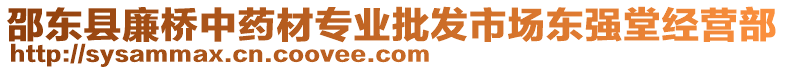 邵東縣廉橋中藥材專業(yè)批發(fā)市場東強(qiáng)堂經(jīng)營部