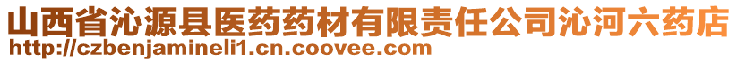 山西省沁源县医药药材有限责任公司沁河六药店