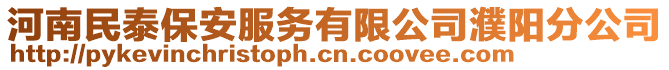 河南民泰保安服务有限公司濮阳分公司