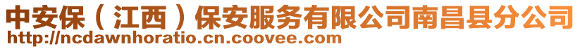 中安保（江西）保安服务有限公司南昌县分公司