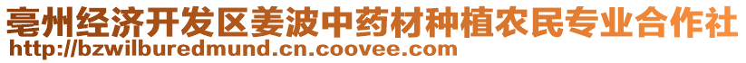 亳州經(jīng)濟(jì)開發(fā)區(qū)姜波中藥材種植農(nóng)民專業(yè)合作社