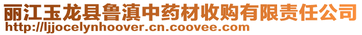 丽江玉龙县鲁滇中药材收购有限责任公司