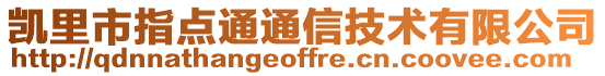 凱里市指點通通信技術(shù)有限公司