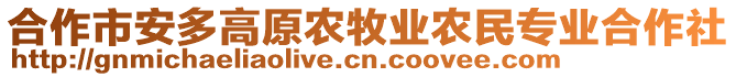 合作市安多高原農(nóng)牧業(yè)農(nóng)民專業(yè)合作社