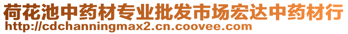 荷花池中藥材專業(yè)批發(fā)市場宏達中藥材行