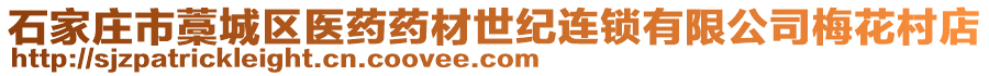 石家莊市藁城區(qū)醫(yī)藥藥材世紀(jì)連鎖有限公司梅花村店