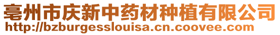 亳州市慶新中藥材種植有限公司