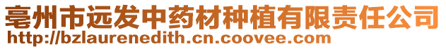 亳州市遠發(fā)中藥材種植有限責任公司