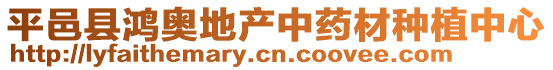 平邑縣鴻奧地產(chǎn)中藥材種植中心