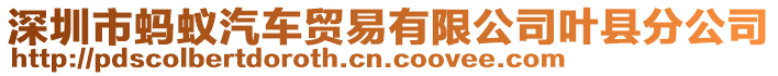 深圳市螞蟻汽車貿(mào)易有限公司葉縣分公司