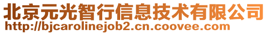 北京元光智行信息技術(shù)有限公司