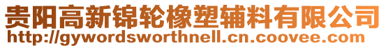 貴陽高新錦輪橡塑輔料有限公司
