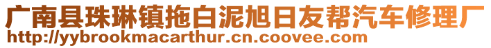 廣南縣珠琳鎮(zhèn)拖白泥旭日友幫汽車修理廠