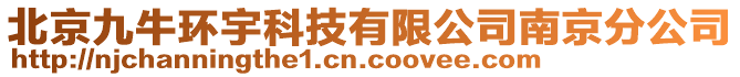 北京九牛環(huán)宇科技有限公司南京分公司