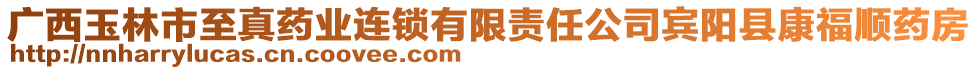 廣西玉林市至真藥業(yè)連鎖有限責任公司賓陽縣康福順藥房