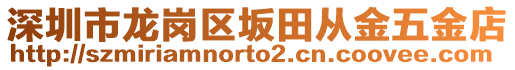 深圳市龍崗區(qū)坂田從金五金店